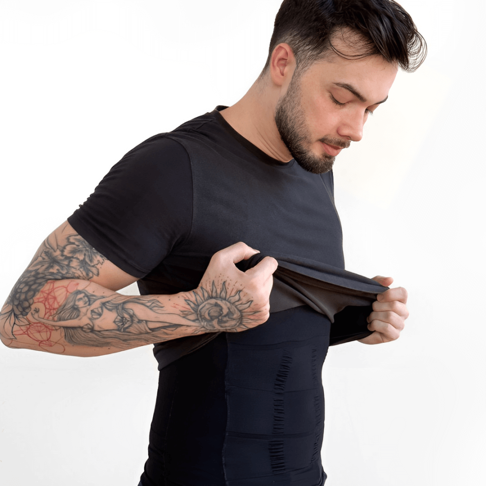 Camisa Masculina de Compressão Ultrafina Fit Shape Pro® + BRINDE EXCLUSIVO